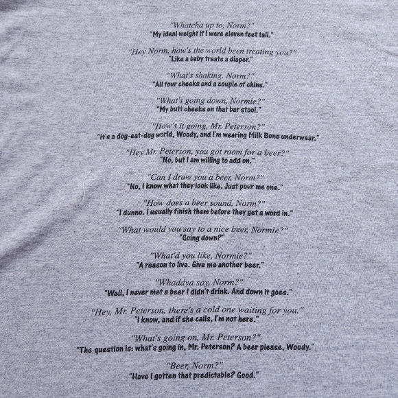 Y2K 2003 NBC Experience Cheers Norm Beer Stein Tshirt sz XL - Picture 4 of 7